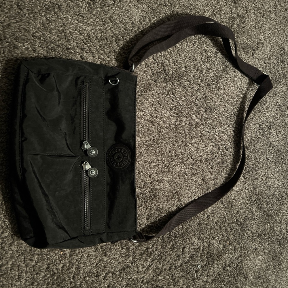 Kipling Black Crossbody Bag with Adjustable Strap